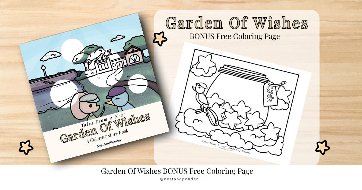 Nest And Ponder Free Coloring Page