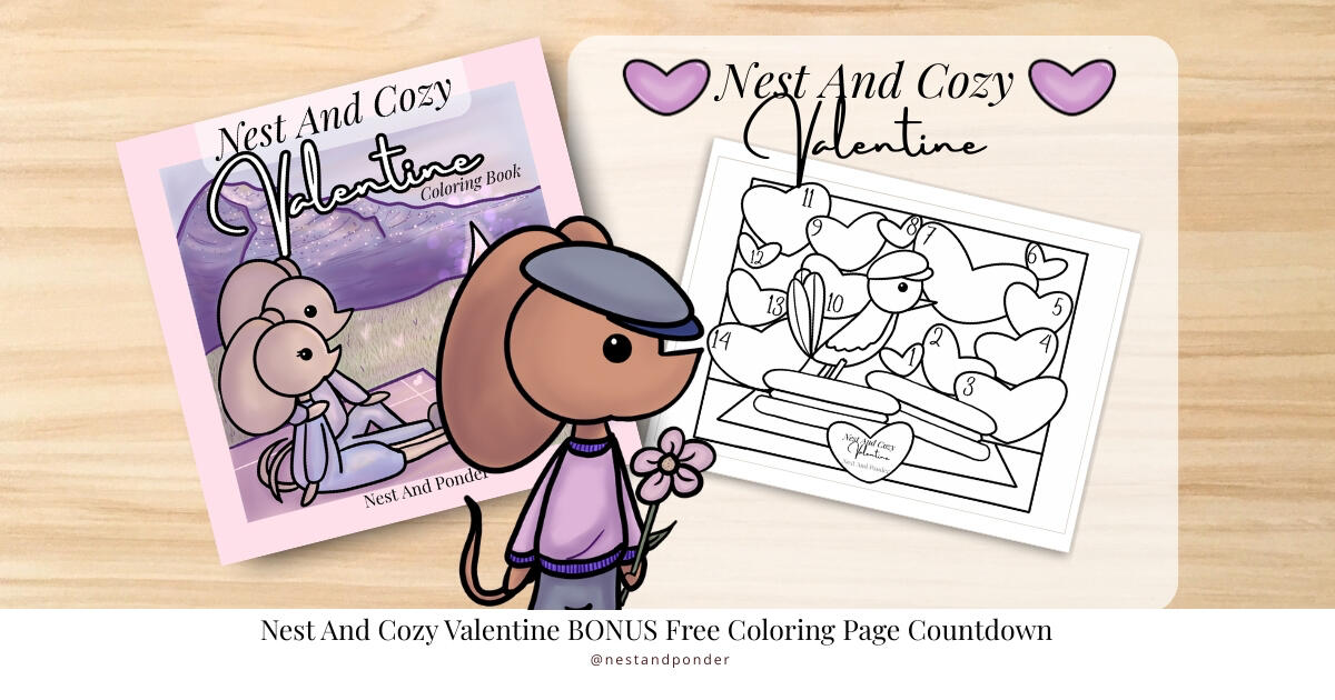 Nest And Ponder Free Coloring Page