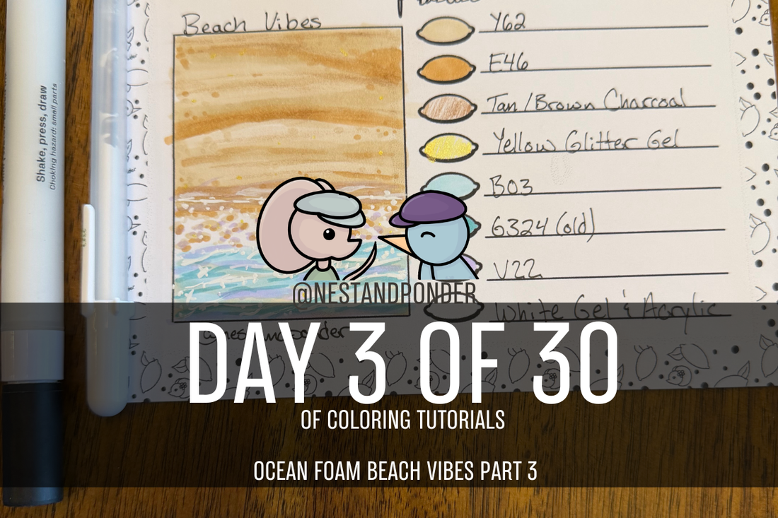 Ocean Foam Coloring Tutorial - Day 3 of 30 Coloring Techniques