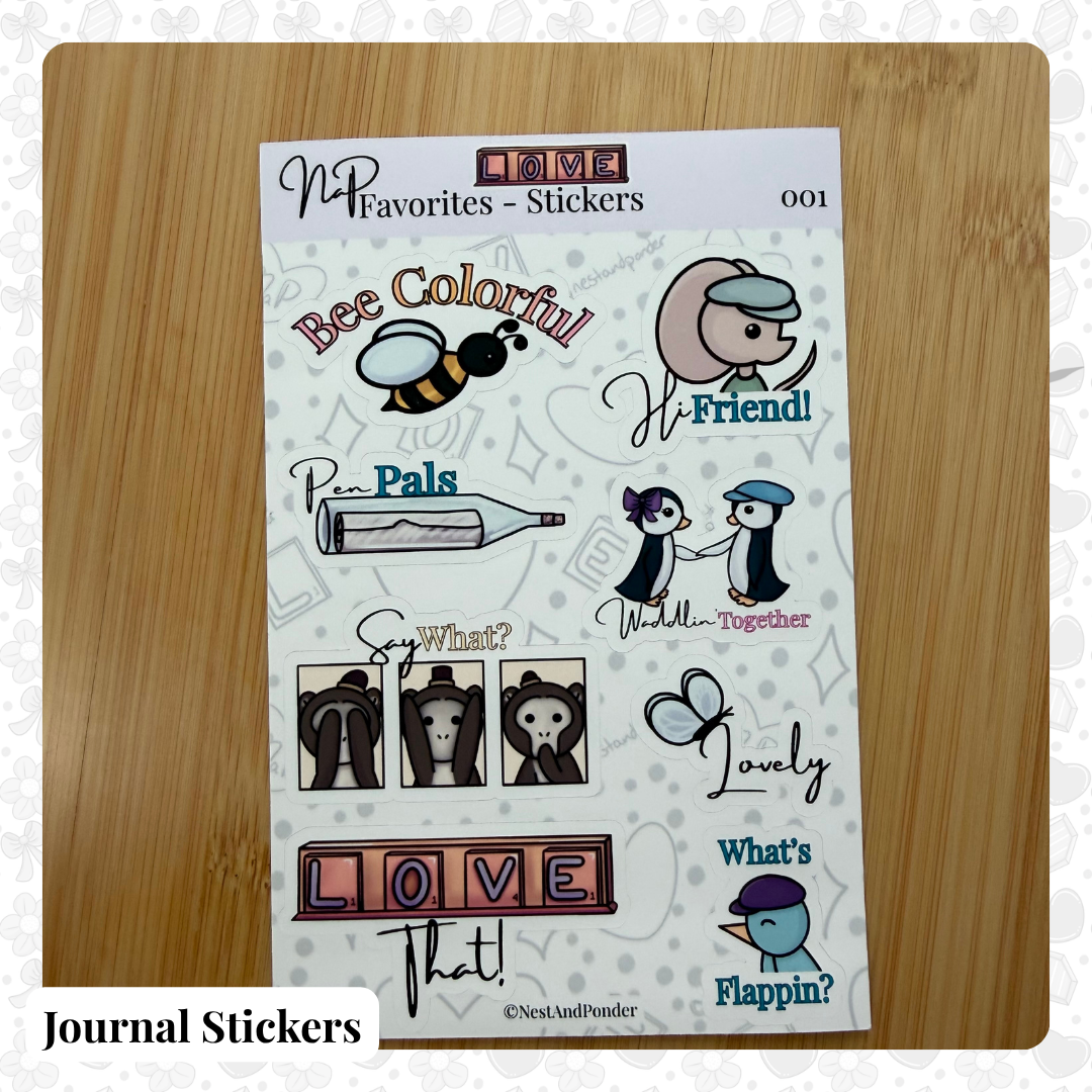001 Favorites Sticker Sheet