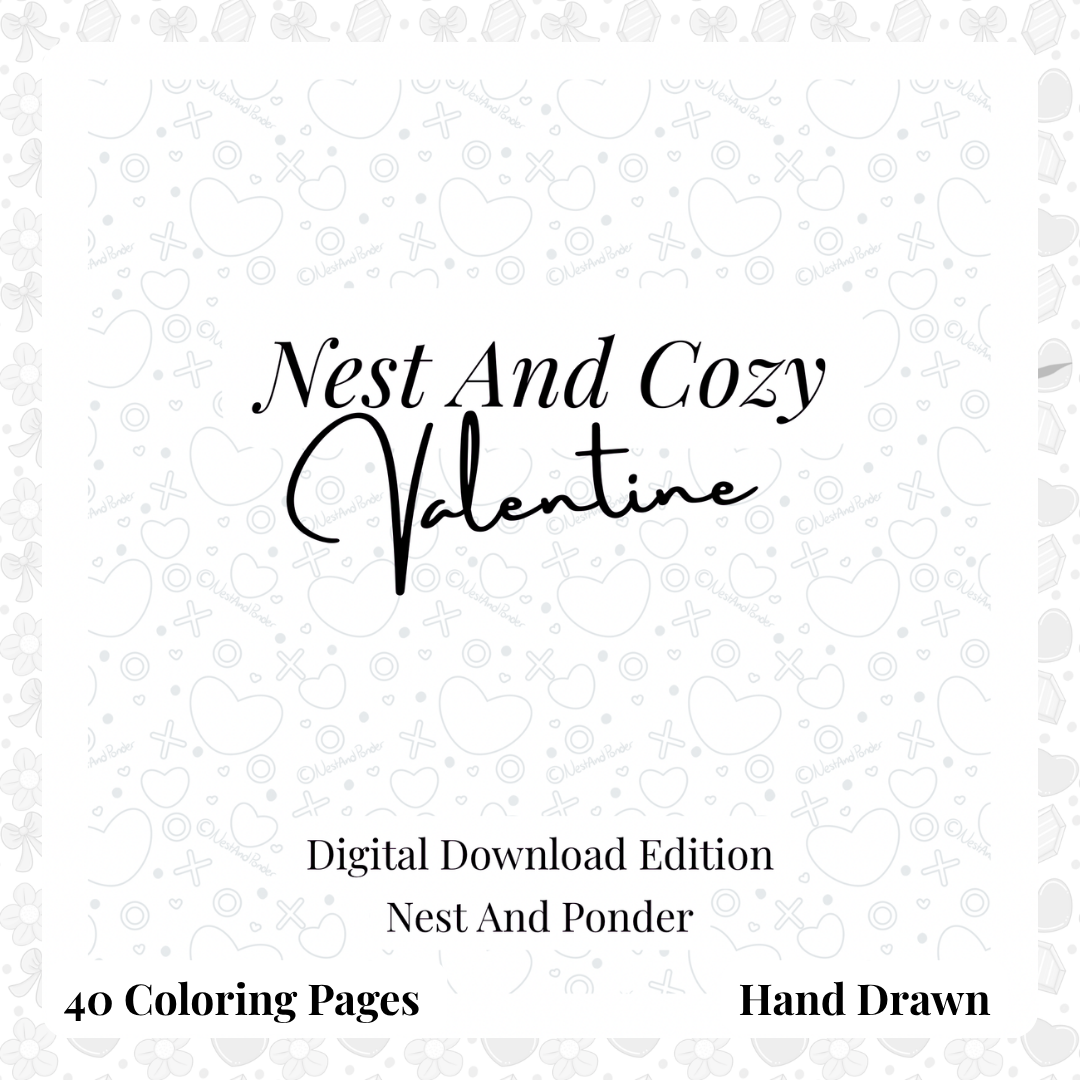 Nest And Cozy Valentine Digital Download