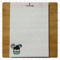 Ice Cream Social Pink Polka Dot Notepad Featuring Pan And Flick 5x7inch