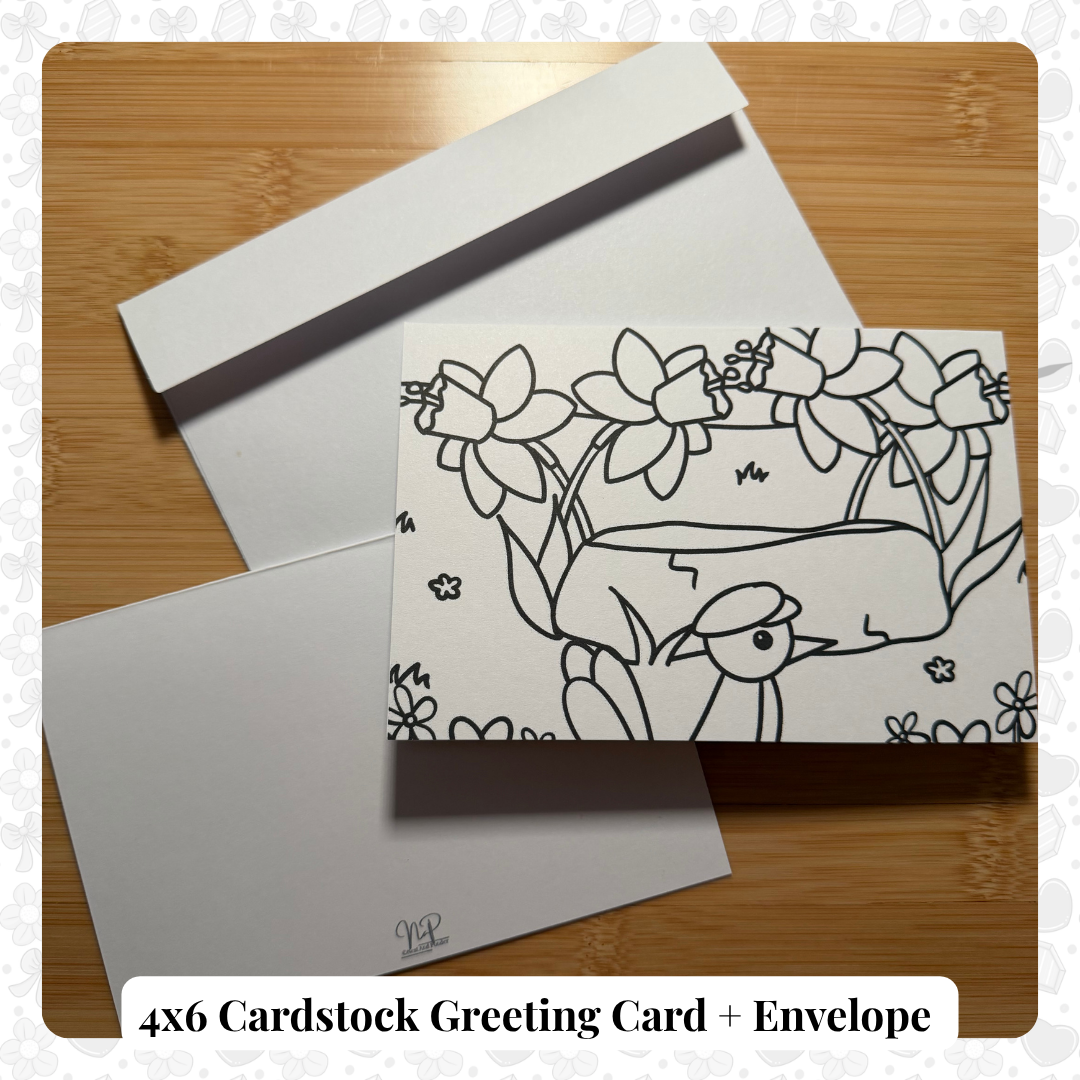 Lucky Daffodils Greeting Card
