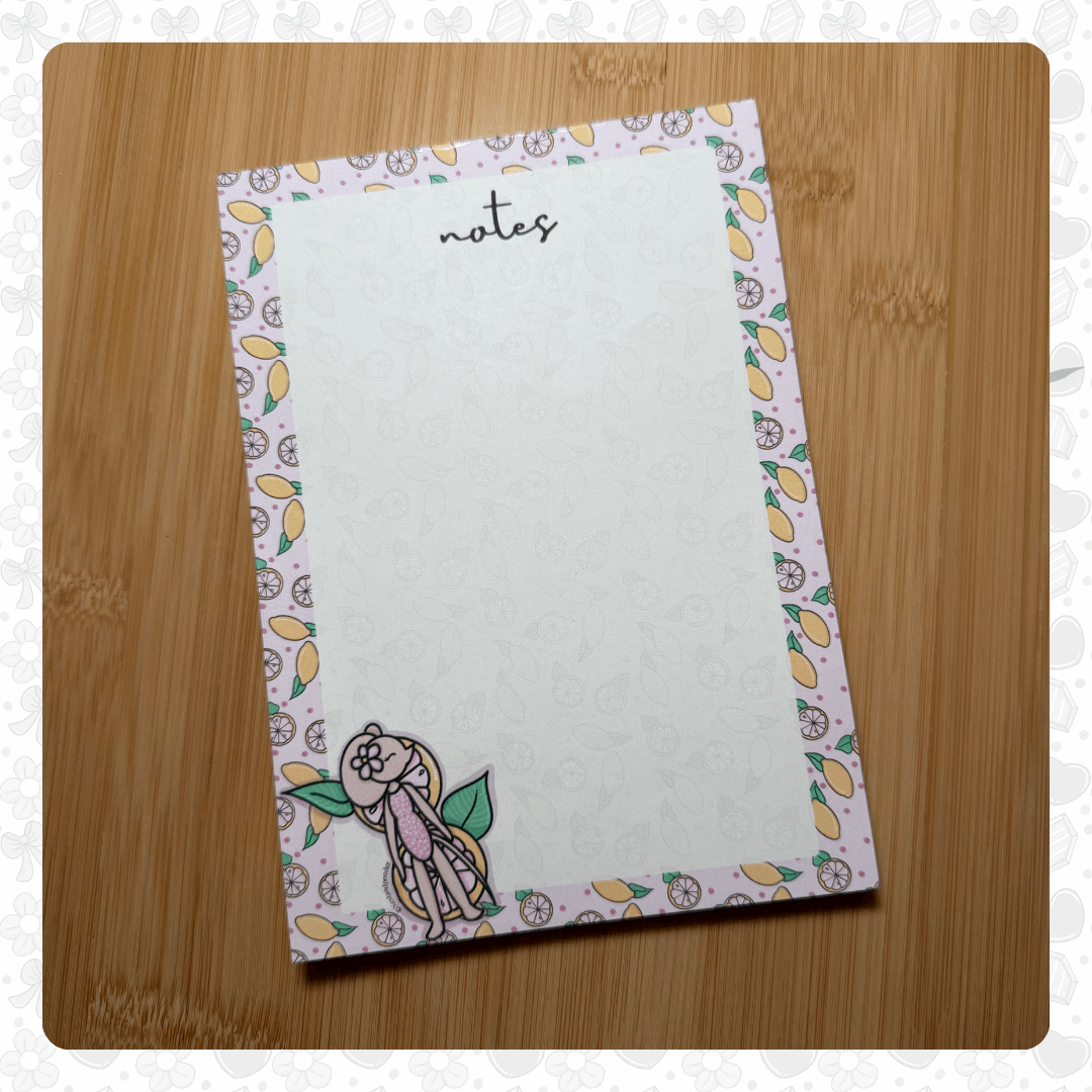 Mabel Pink Lemons Notepad