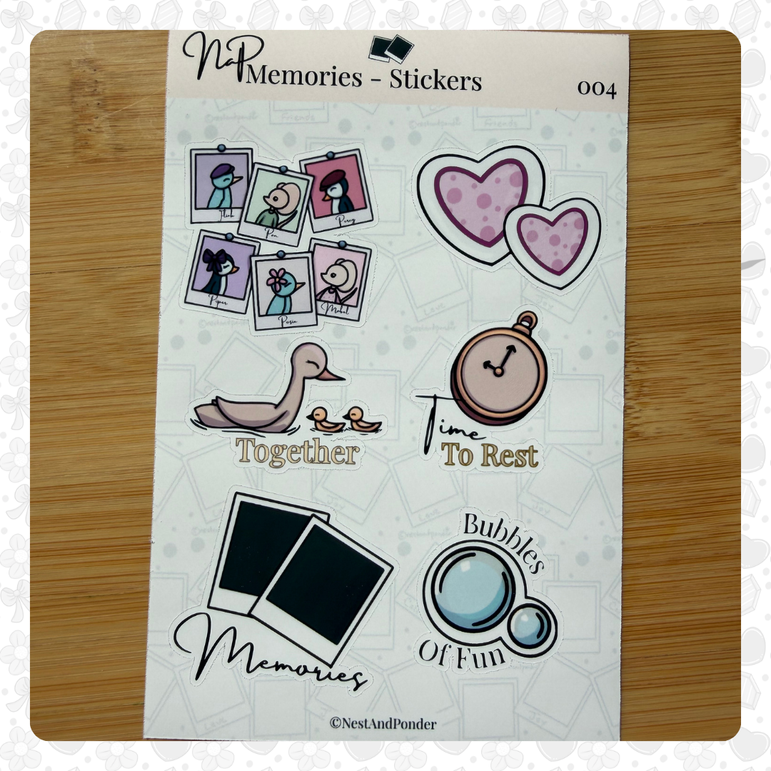 Memories Sticker Sheet 004