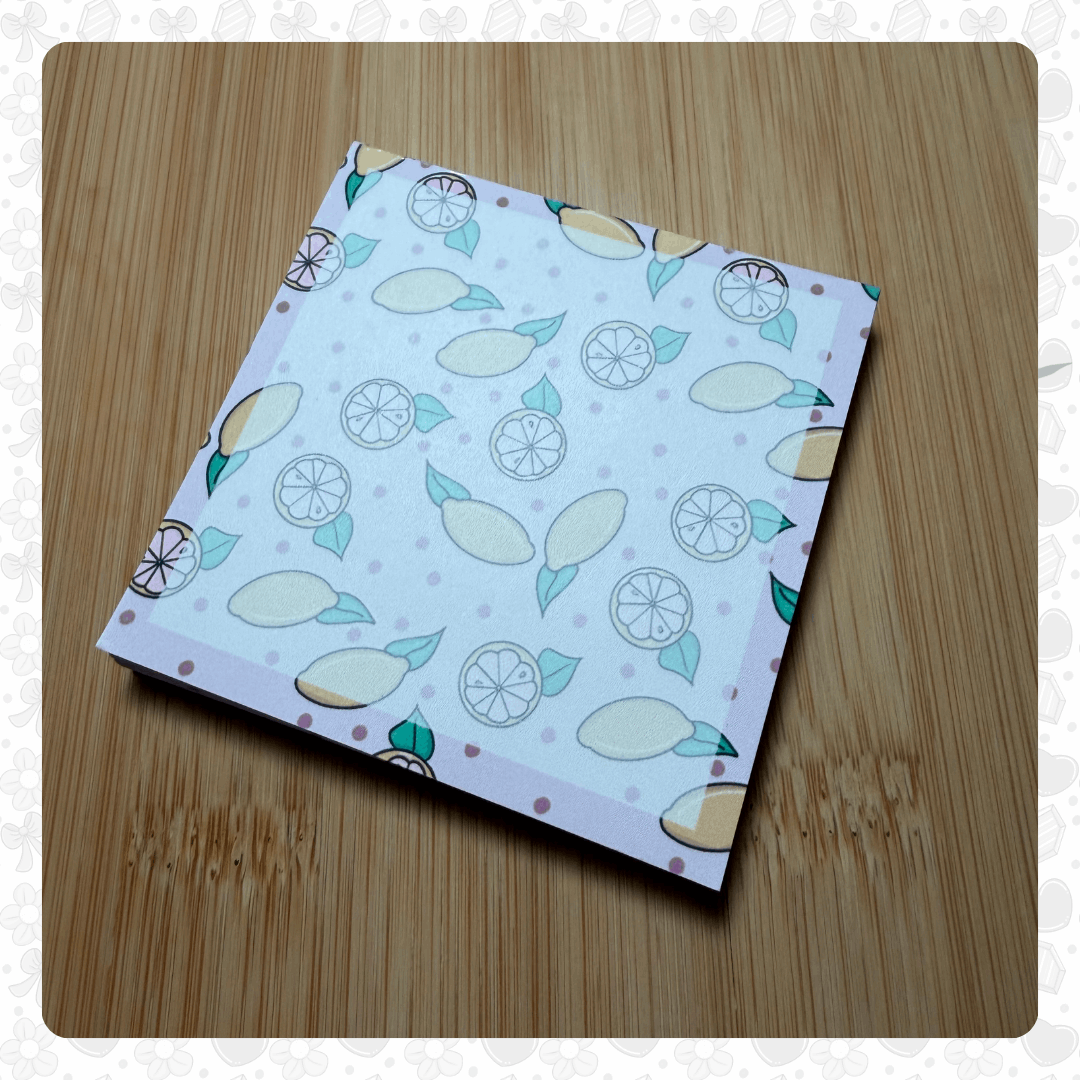 Mini Pink Lemon Notepad