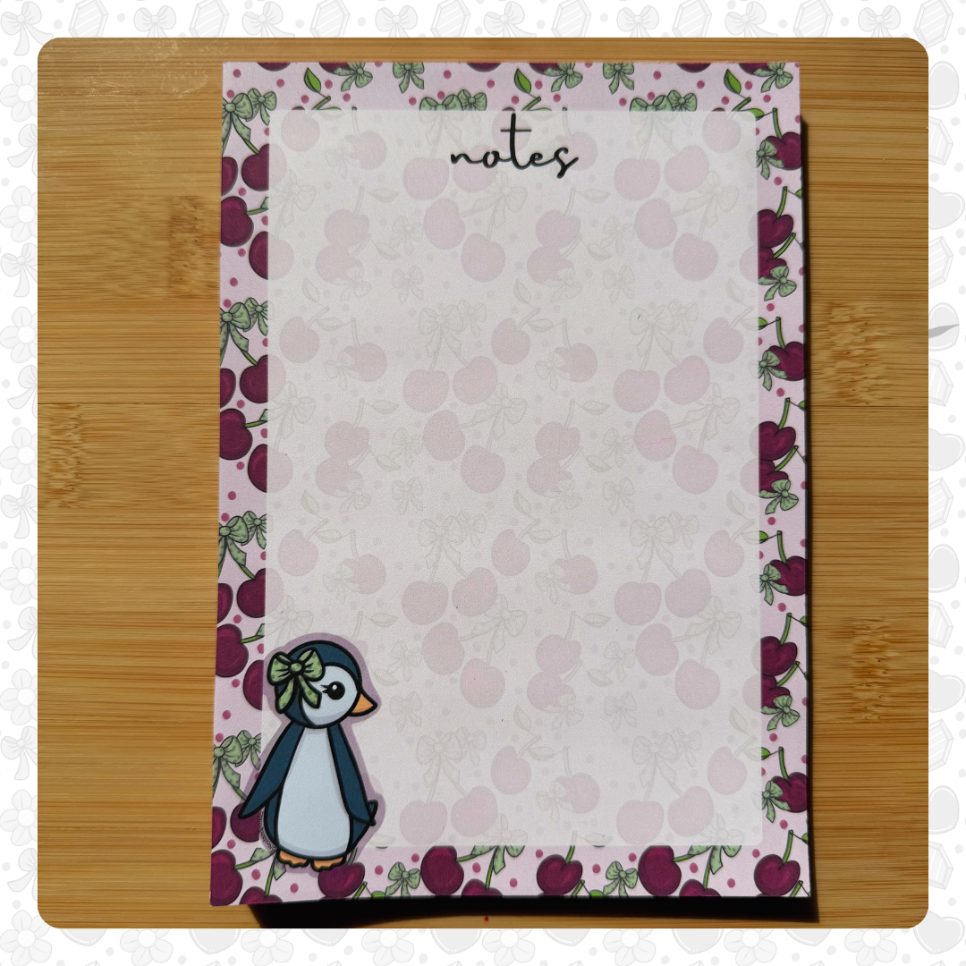 Piper And Cherries Notepad