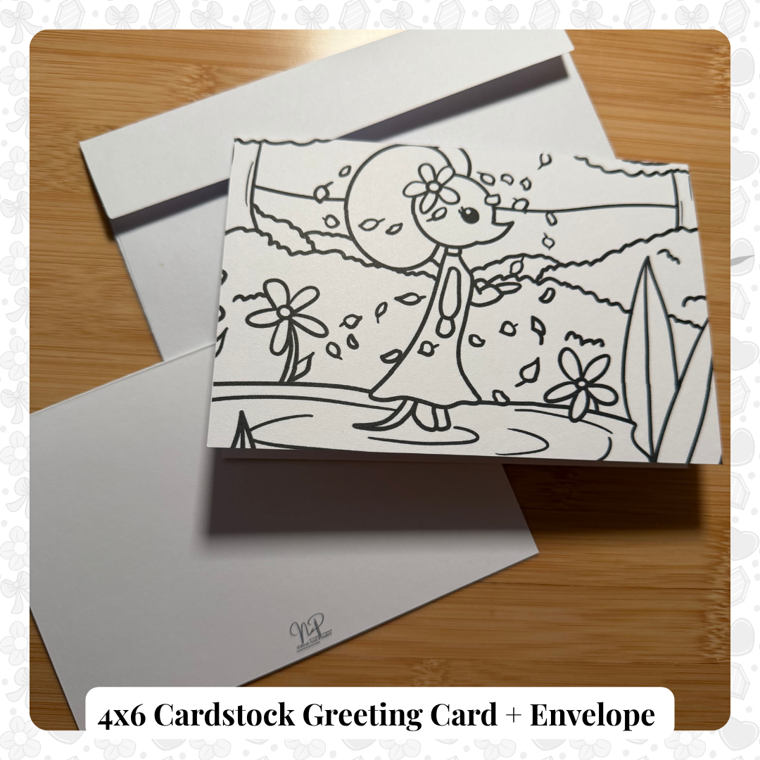 Spring Breeze Greeting Card